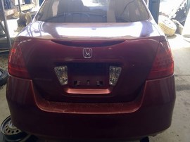 2006 HONDA ACCORD, BURGUNDY, EX, 2.4L, VTEC, AT,  A25117